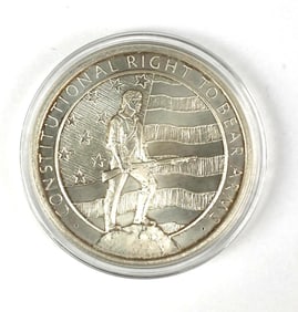 Golden State Mint Constitutional Right to Bear Arms 5 oz .999 Silver Round