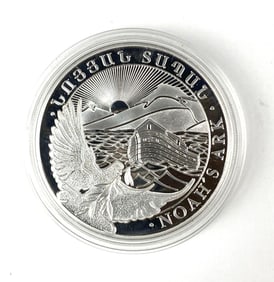2015 Republic of Armenia Noahs Ark 1000 Dram 5 oz .999 Silver Coin