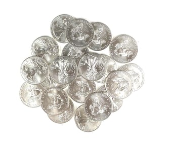 Original Roll of 20 2018 US American Silver Eagle $1 Coins