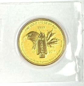 2017 Canada $5 First Special Force 1/10 oz .999 Gold Coin