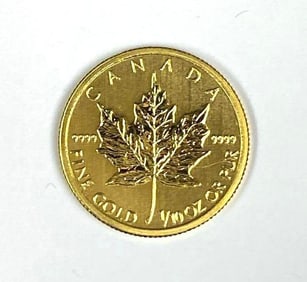 2013 Canada $5 Maple Leaf 1/10 oz .999 Gold Coin