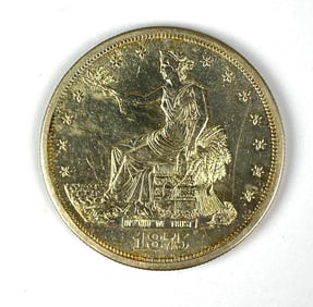 1875 S US Trade Dollar