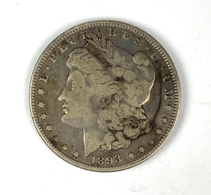 1893 US Morgan Silver Dollar
