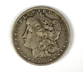 1896 S US Morgan Silver Dollar