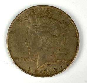 1934 D US $1 Peace Silver Dollar