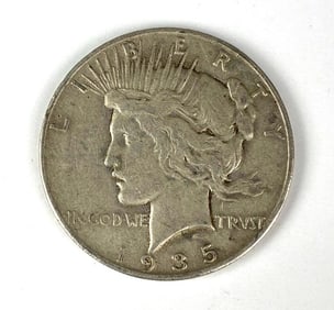 1935 S US $1 Peace Silver Dollar