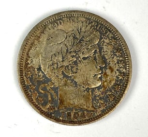 1904 S US Barber Half Dollar