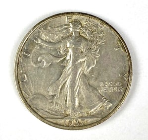 1937 S US Walking Liberty Half Dollar