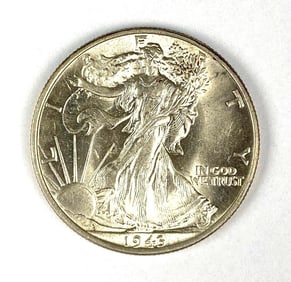 1943 US Walking Liberty Half Dollar