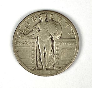 1918 S US Standing Liberty Quarter