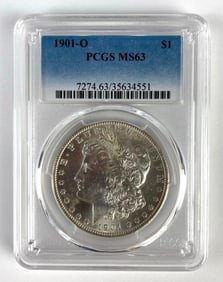 PCGS Graded 1901-O US $1 Morgan Silver Dollar MS63
