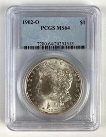 PCGS Graded 1902-O US $1 Morgan Silver Dollar MS64
