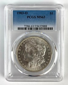 PCGS Graded 1903-O US $1 Morgan Silver Dollar MS63