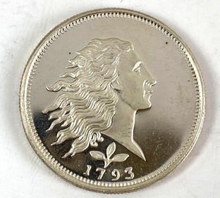 Golden State Mint US Flowing Hair Design 1/2 oz .999 Silver Round