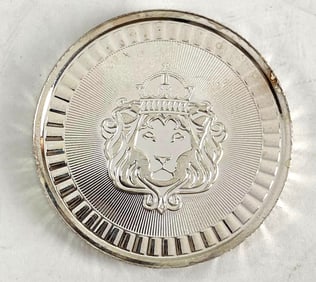 Scottsdale Mint Lion 1/2 oz .999 Fine Silver Round