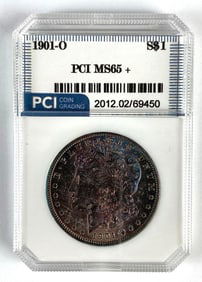 PCI Graded 1901-O US $1 Morgan Silver Dollar MS65+
