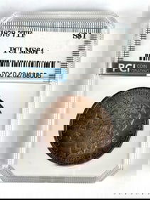 PCI Graded 1878 US $1 Morgan Silver Dollar MS64+