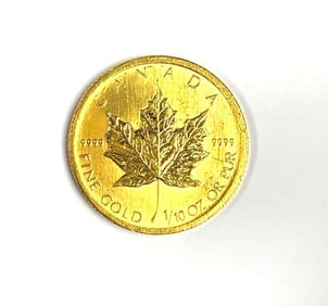 2003 Canada $5 Maple Leaf 1/10 oz .999 Fine Gold Coin
