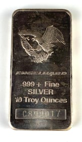 Engelhard 10 oz .999 Fine Silver Ingot/Bar