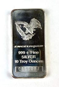 Engelhard 10 oz .999 Fine Silver Ingot/Bar