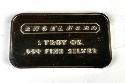 Extremely RARE Robert Warner Engelhard 1 oz .999 Silver Ingot/Bar