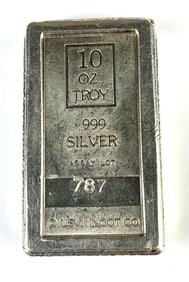 USVI Ingot Co 10 oz .999 Silver Ingot/Bar