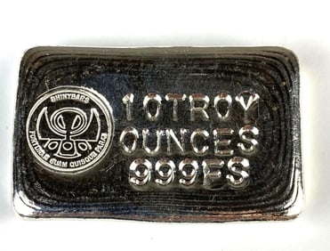Shinybars 10 oz .999 Silver Ingot/Bar