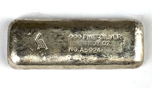 GA 10 oz .999 Silver Ingot/Bar