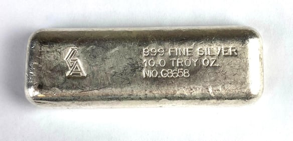 GA 10 oz .999 Silver Ingot/Bar