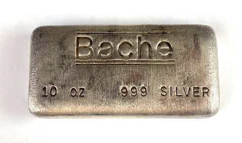 Bache 10 oz .999 Silver Ingot/Bar