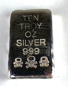 10 oz .999 Silver Ingot/Bar