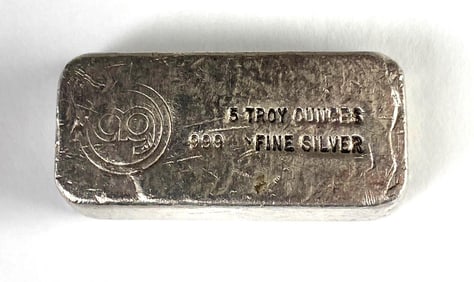 AG 5 oz .999 Silver Ingot/Bar