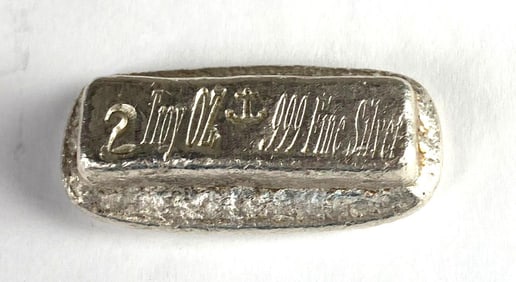 2 oz .999 Fine Silver Ingot/Bar