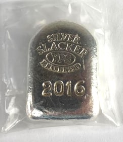 2016 Silver Slacker 1 oz .999 Fine Silver Ingot/Bar