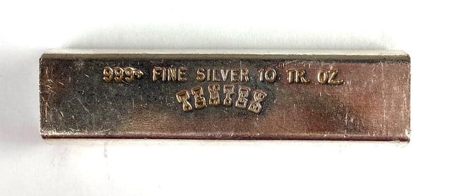 Tentex 10 oz .999 Fine Silver Ingot/Bar