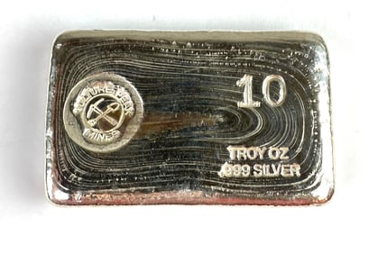 Vulture Peak Mines 10 oz .999 Silver Ingot/Bar