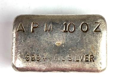 APM 10 oz .999 Fine Silver Ingot/Bar