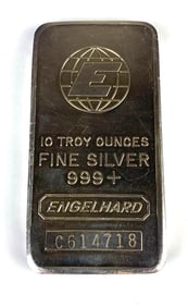Engelhard 10 oz .999 Fine Silver Ingot/Bar