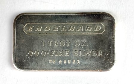 Engelhard 1 oz .999 Fine Silver Ingot/Bar