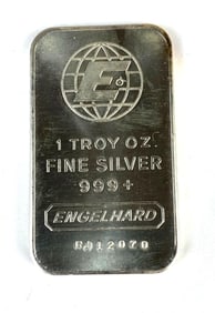 Engelhard 1 oz .999 Fine Silver Ingot/Bar
