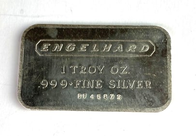Engelhard 1 oz .999 Fine Silver Ingot/Bar
