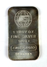 Engelhard 1 oz .999 Fine Silver Ingot/Bar