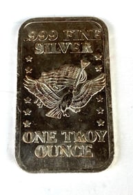 1981 U.S Strategic Stockpile Silver 1 oz .999 Fine Silver Ingot/Bar