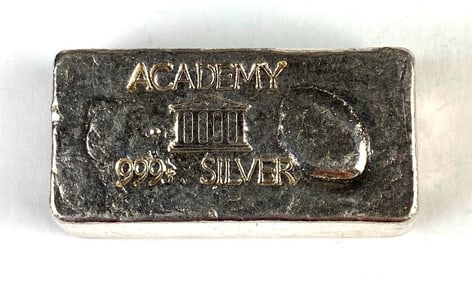Academy 5.6 oz .999 Fine Silver Ingot/Bar