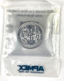 2020 Canada 2 Oz .999 Silver Round