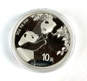 2023 China Panda 1 oz .999 Silver Round