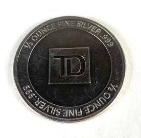 TD 0.5 oz .999 Silver Round