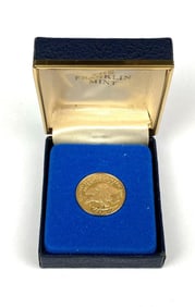 1976 The Washington Mint Bicentennial 2.9 Grams Gold Medal