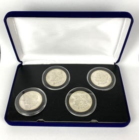 Group of 4 US Morgan Silver Dollar