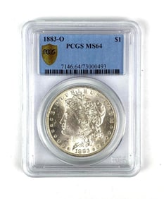 1883 O US Morgan Silver Dollar PCGS Graded MS64